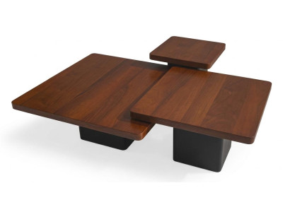 3 moderne Couchtische im stilvollen Set mit elegantem Design