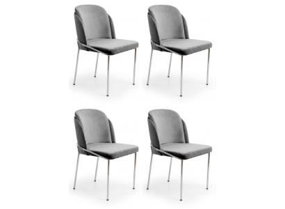 4er-Set Polsterstühle – stilvoll, bequem und modern gestaltet.