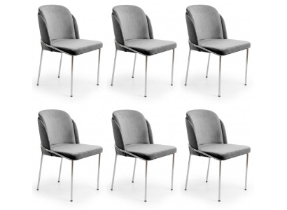 6er-Set Polsterstühle – elegant, bequem und modern gestaltet