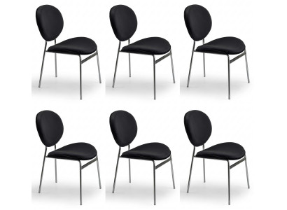 6er-Set Polsterstühle – bequem, stilvoll und modern gestaltet.