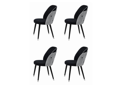 4x Stühle Stil modern Farbe schwarz neu Esszimmer bequem vielseitig