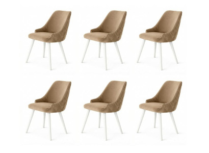 6x Stühle Stil modern Farbe blau bequem neu Esszimmer komfortabel