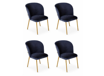 4x Stühle Stil modern Farbe weiß neu Esszimmer weich bequem komfortabel