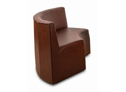 2 Sitzer Sofa Stil modern Farbe braun neu weich bequem Wohnzimmer