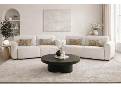 2x 3 Sitzer Sofa Stil modern Farbe beige neu bequem Wohnzimmer geräumig