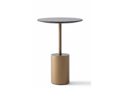 2x Beistelltisch Stil modern Farbe schwarz praktisch Wohnzimmer rund neu