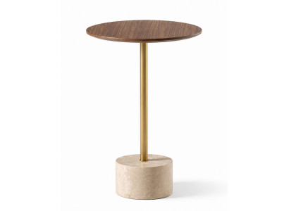 2x Beistelltisch Stil modern Farbe gold neu Wohnzimmer rund bequem