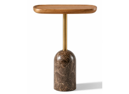 2x Beistelltisch Stil modern Farbe braun neu praktisch Wohnzimmer Holz