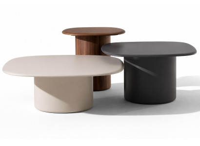 3x Beistelltisch Stil modern Farbe braun neu bequem praktisch Rund