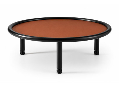 2x Beistelltisch Stil modern Farbe schwarz neu bequem praktisch rund