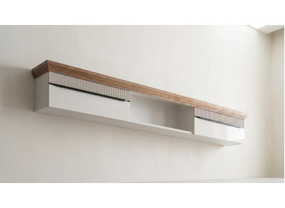 Ablage Wandregal Stil modern weiß bequem Wohnzimmer praktisch neu