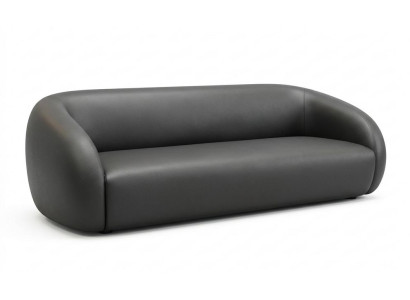 3-Sitzer-Sofa bequem weich geräumig moderner Stil schwarz neu