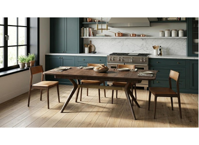 Tisch Stil modern braun praktisch rechteckig Wohnzimmer ausklappbar