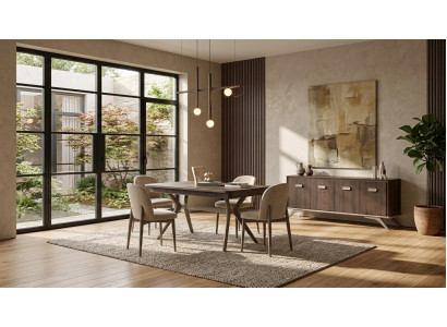 Tisch Konsole Stil modern braun bequem praktisch Wohnzimmer rechteckig