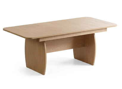 Tisch Stil modern beige rechteckig bequem praktisch Wohnzimmer ausziehbar