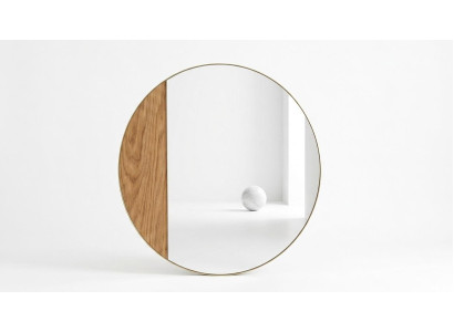 Spiegel Stil modern braun Wohnzimmer bequem praktisch rund