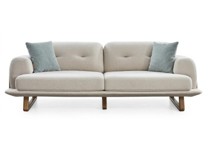 3-Sitzer-Sofa bequem weich geräumig moderner Stil weiß