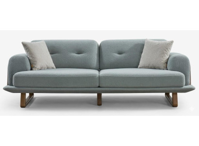 3-Sitzer-Sofa bequem weich geräumig moderner Stil Blau
