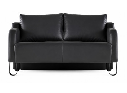 Sofa Schwarz modern elegant funktional ergonomisch Leder