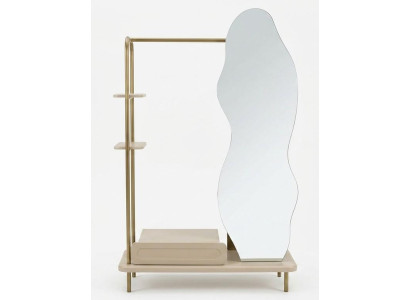 Spiegel Stil modern beige Schlafzimmer praktisch komfortabel
