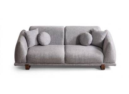 Sofa Moderner Wohnzimmer Abgerundete Formen Hohe Rückenlehne
