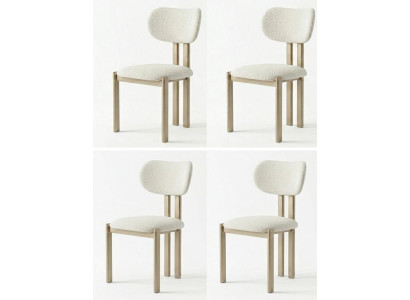 4х Stühle Modern Milchweiß Ästhetisch Esszimmerstühle Fein Gemütlich
