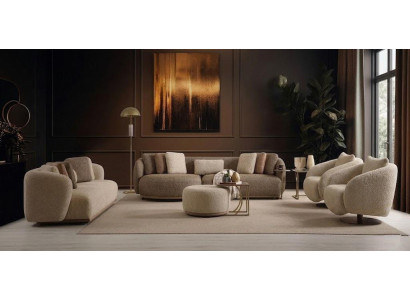 3-Sitzer Sofa Sessel Couchtisch Wohnzimmer stil modern bequem