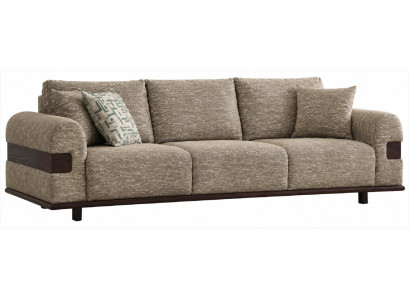 Sofa Braun Modern Stoff Polstersofa Wohnzimmersofa Design