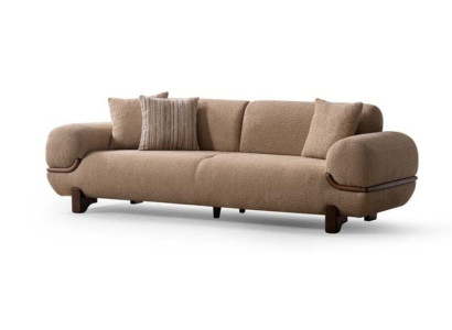 Sofa 3-Sitzer Chesterfield Braun Luxuriöse Bequem Schick Praktisch