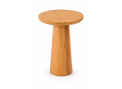 Beistelltisch Minimalistisch Eiche Natur Hoch Rund Holz Neu