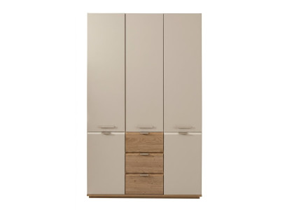 Beiger 3-türiger Kleiderschrank Holzschrank modern Schlafzimmer Jugendzimmer