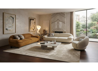 Sofa Garnitur 4-Sitzer 3-Sitzer Sessel Modern Mehrfarbig Couch