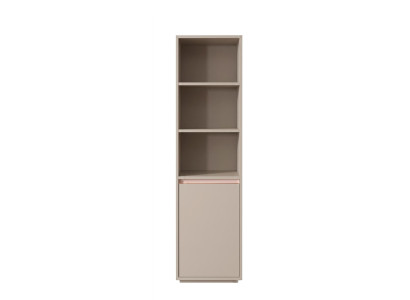 Beiges Bücherregal Holz Regale praktischer schmaler Schrank modern