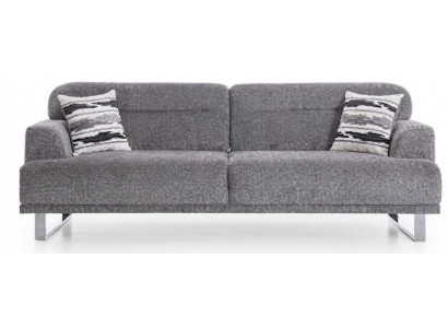 Stilvolles Schlafsofa Bouclé-Bezug Eleganten Metallbeinen Kissen