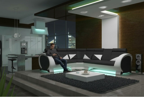 Narożnikowa kanapa PROJEKT NAROŻNIKA *Wybór koloru * SOFA Skóra KANAPA SKÓRZANA SOFA ZESTAW SKÓRZANY