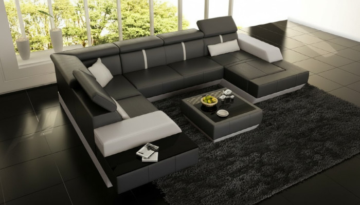 Skórzana sofa Żywy krajobraz Kanapa Sofa Narożnikowa kanapa Narożnik Sofa skórzana Plakat Sofa Narożnik