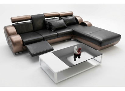 Elegancki designerski narożnik Berlin II skórzana sofa Narożnikowa kanapa kanapa