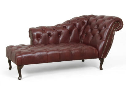 Leżak Chesterfield szezlong kanapa sofa skórzana sofa Włókienniczy z kryształkami NOWOŚĆ