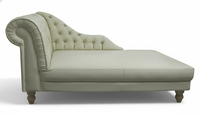 NAPOLEON Chesterfield szezlong kanapa kanapa skórzana sofa Włókienniczy