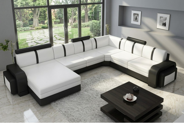 Projektant Żywy krajobraz sofa Podkładka skórzana sofa Narożnikowa kanapa kanapa skórzana NOWOŚĆ