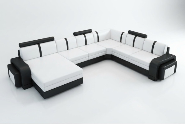 Projektant Żywy krajobraz sofa Podkładka skórzana sofa Narożnikowa kanapa kanapa skórzana NOWOŚĆ