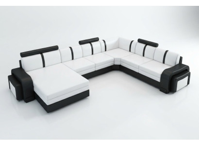 Projektant Żywy krajobraz sofa Podkładka skórzana sofa Narożnikowa kanapa kanapa skórzana NOWOŚĆ