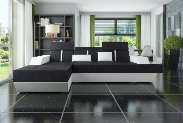 Sofa materiałowa Narożnikowa kanapa Włókienniczy Materiał Żywy krajobraz Podkładka Nowa sofa tekstylna sofa kanapa