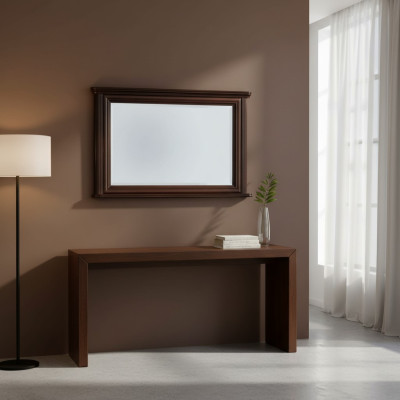 Klasyczny Designerski Oryginalne Drewno Rama XXL Lustro 107x71 Lustro - Model W-L2