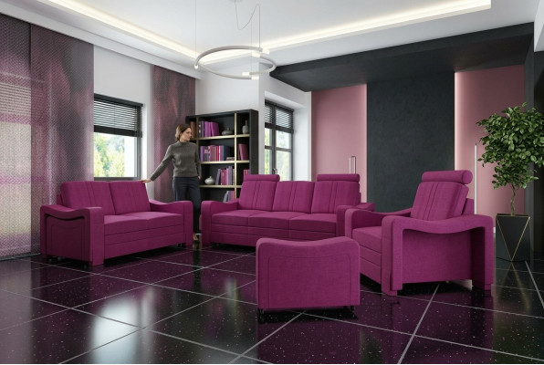 Zestaw sofowy Włókienniczy Podkładka Kanapa Sofa Ustawić sofę materiałową 3+2+1 Żywy krajobraz