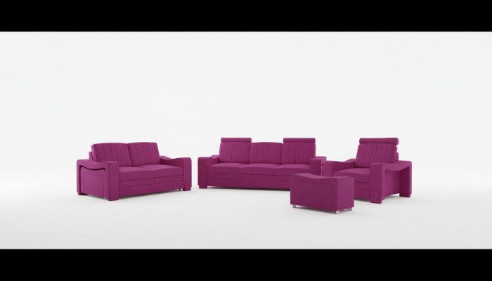 Zestaw sofowy Włókienniczy Podkładka Kanapa Sofa Ustawić sofę materiałową 3+2+1 Żywy krajobraz