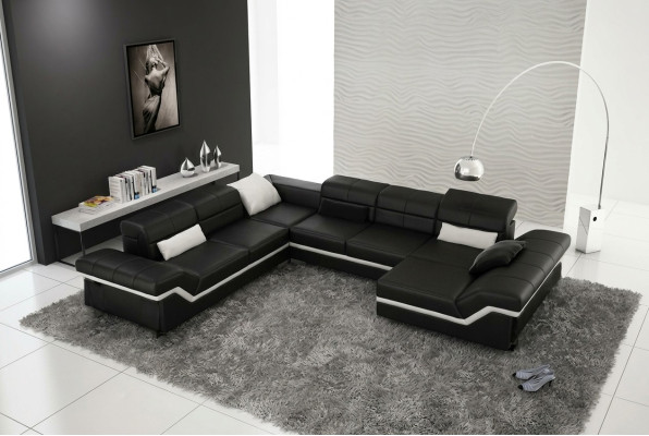 SOFA SKÓRZANA XXL Żywy krajobraz Narożnikowa kanapa DESIGN SOFA COUCH Ustawić NAROŻNIK NOWOŚĆ