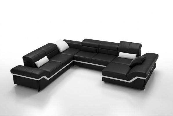 SOFA SKÓRZANA XXL Żywy krajobraz Narożnikowa kanapa DESIGN SOFA COUCH Ustawić NAROŻNIK NOWOŚĆ
