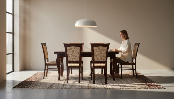 Stół obiadowy + 6x Krzesła Krzesło jadalnia Zestaw Dining Group Nowoczesny Tabela stoły Nowy Z11