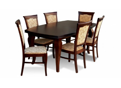 Stół obiadowy + 6x Krzesła Krzesło jadalnia Zestaw Dining Group Nowoczesny Tabela stoły Nowy Z11